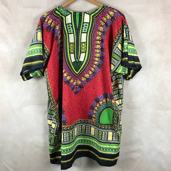 Unisex African Traditional Tunic Dashki Top Tunic NWT O/S - Picture 3 of 6